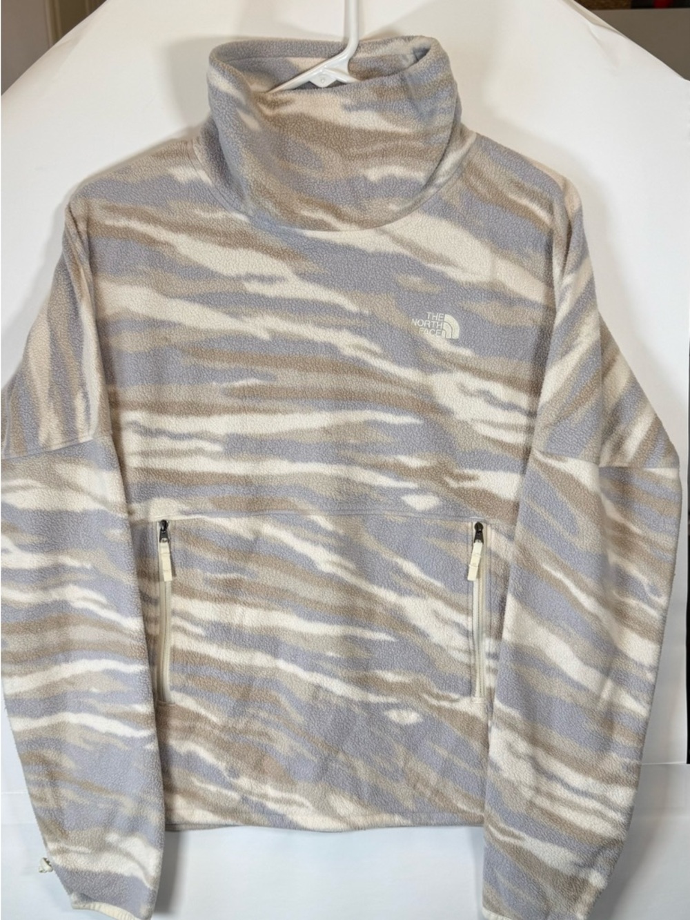 The North Face TKA Glacier Funnel Neck Pullover Small Light Camo